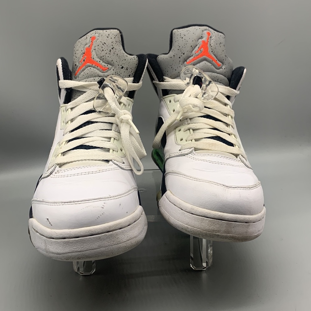 NIKE AIR JORDAN 5 V RETRO POISON GREEN PRO STARS SIZE 9 - Picture 3 of 7